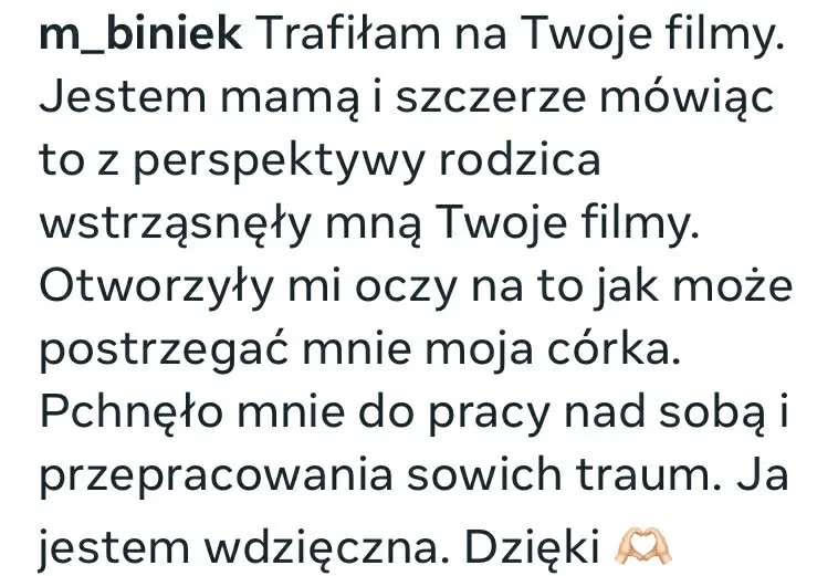 Komentarz mamy o spojrzeniu na siebie oczami córki