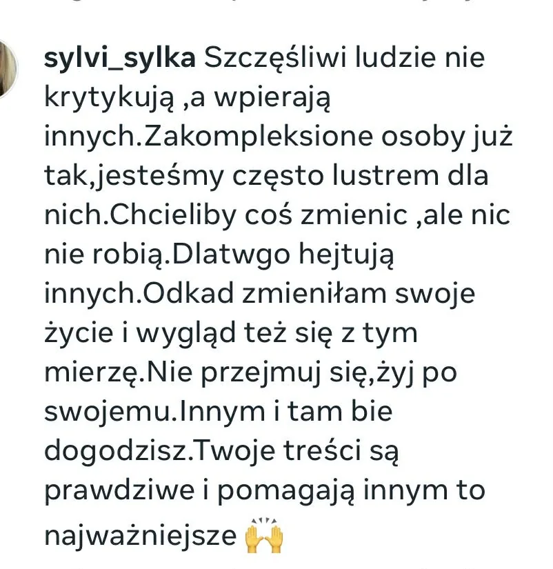 Komentarz o prawdziwych treściach, które pomagają innym