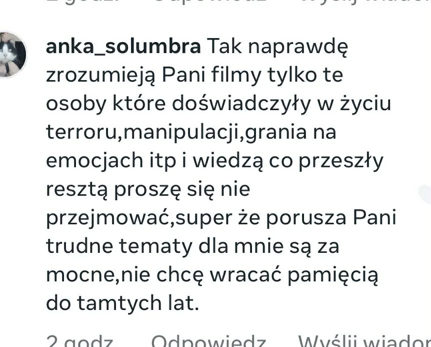 Komentarz o poruszaniu trudnych tematów